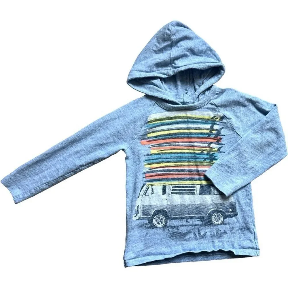Boys Gap Kids Marled Surf Legend Hoodie Hooded Pullover - Sz 5